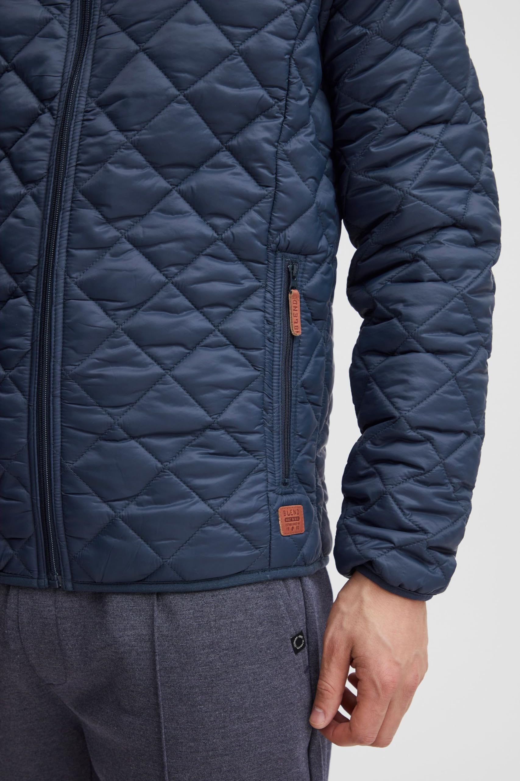 BLEND Stanley Giacca Piumino Giacche Mezza Stagione Da Uomo Con Collo Alto
