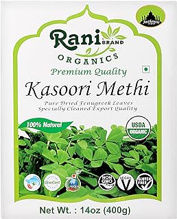 Rani Organic Fenugreek Leaves Dried (Kasoori Methi) 14oz (400g) ~ All Na...