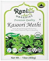 Vista 12 de Rani Hojas de fenogreco orgánicas secas (Kasoori Methi) 3.5 oz (100 g) ~ Todo natural Vegano Apto para gluten Sin OMG Kosher Origen indio