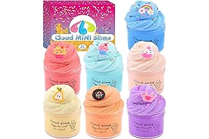 7 Pack Scented Cloud Slime: Stress Relief Toy for Playful Kids