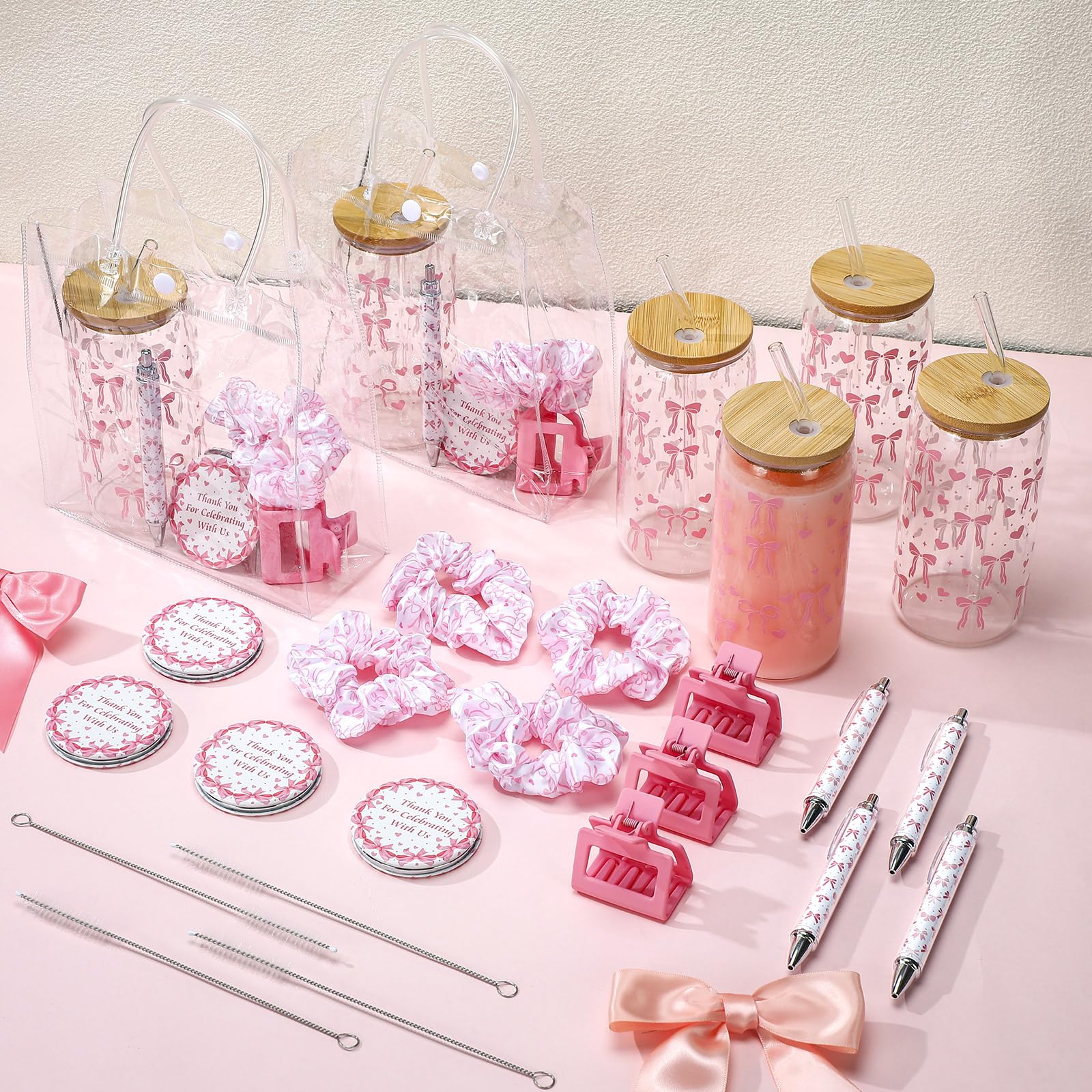 Giochi Per Baby Shower Rosa Cipria - 5 In 1 Per 10 Giocatori | BlushPinkBS5in1