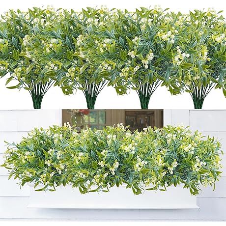 8 Bundles Faux Window Box Flowers