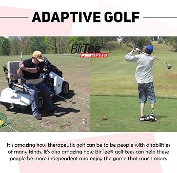 BirTee Golf Tees - PRO Speed Version with Enhanced Durability - Size #3 (3/4) Individual Size Pack - 3 Tees Per Pack. Indoor Golf Tees/Golf Simulator Tees/Winter Golf Tees