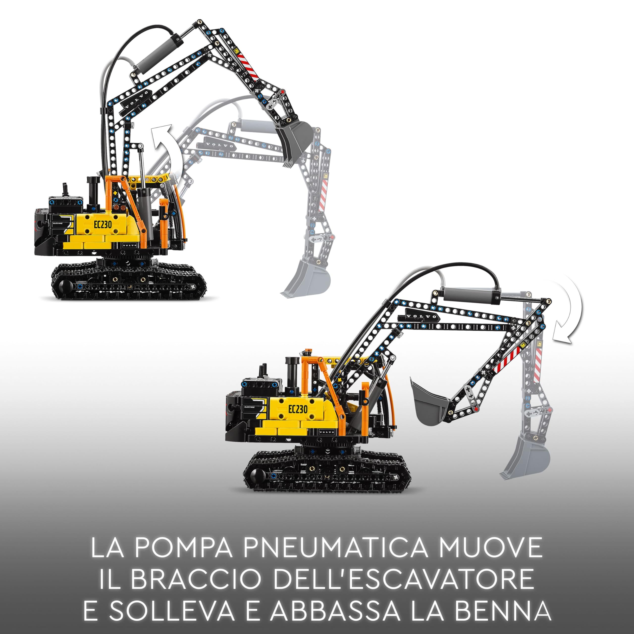 LEGO Technic Volvo FMX Truck & EC230 Electric Excavator Toy for 10 Plus Year Old Boys & Girls, Vehicle Building Set for Kids Who Love Heavy-Duty Construction Models, Birthday Gift Idea, 42175