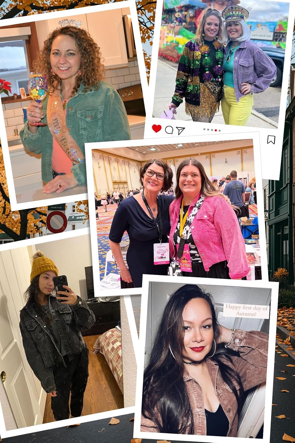 Womens Cropped Corduroy Jacket Casual Button Down Shacket Coat Fringe with Frayed Hem - Image 4