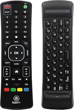BuzzTV ARQ-100 لاسلكية الهواء الماوس لوحة المفاتيح عن بعد لأجهزة الروبوت BuzzTV، 2.4 جيجا هرتز لاسلكية، متعددة الوظائف، تصميم مريح