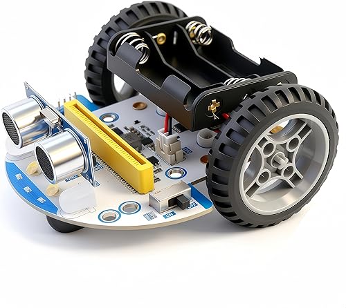 Coche inteligente Microbit con tutoriales detallados en línea, soporta programación gráfica MakeCode, seguimiento de línea IR y módulos de luz RGB,