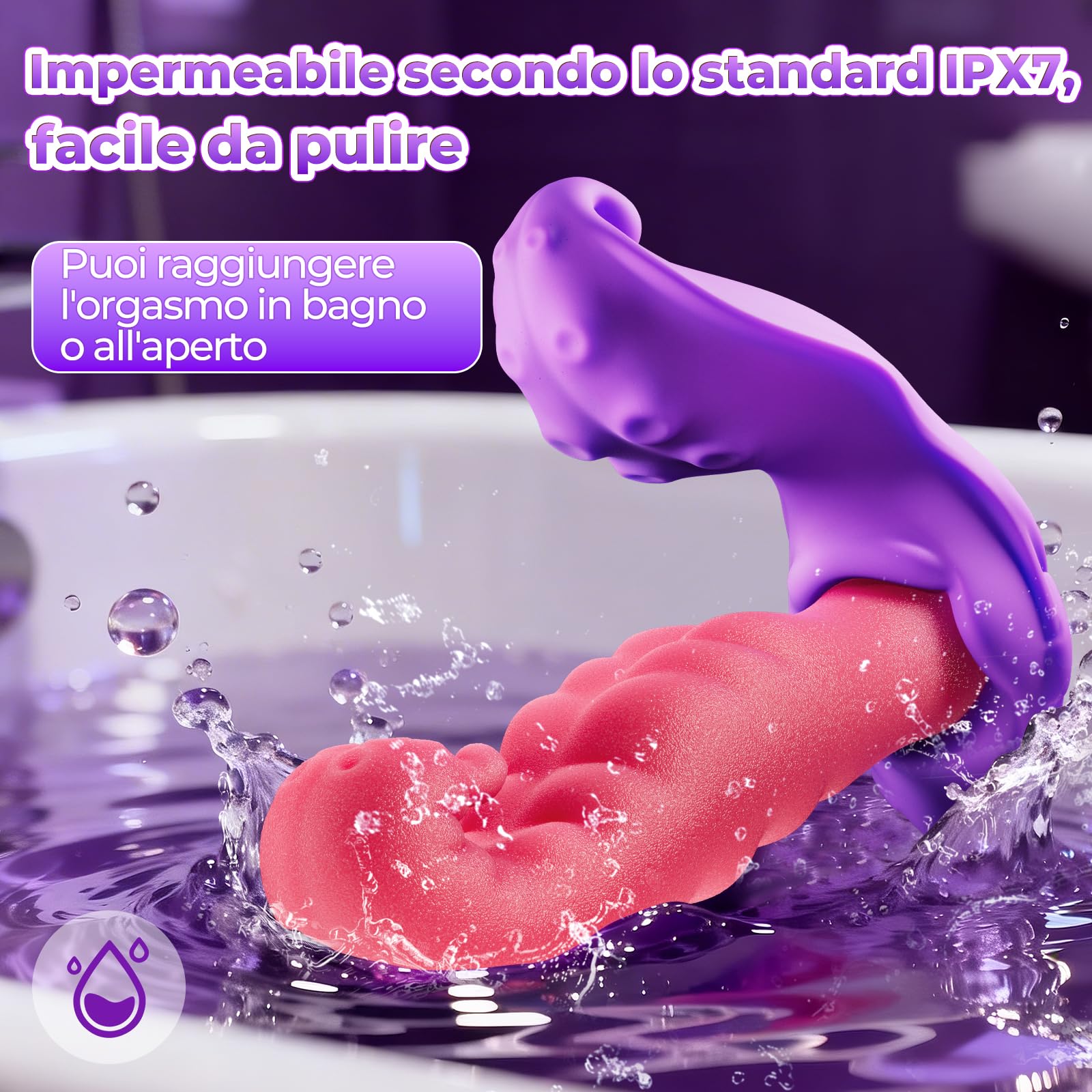 Vibratore per Masturbatore Uomo, Stimolazione Prostatica per Uomini con 5 Funzioni di Urto Peristaltico e 8 Vibrazioni, Plug Anale Dilatatore Donna, Vibratore Anale per Uomini e Coppie Sex Toys