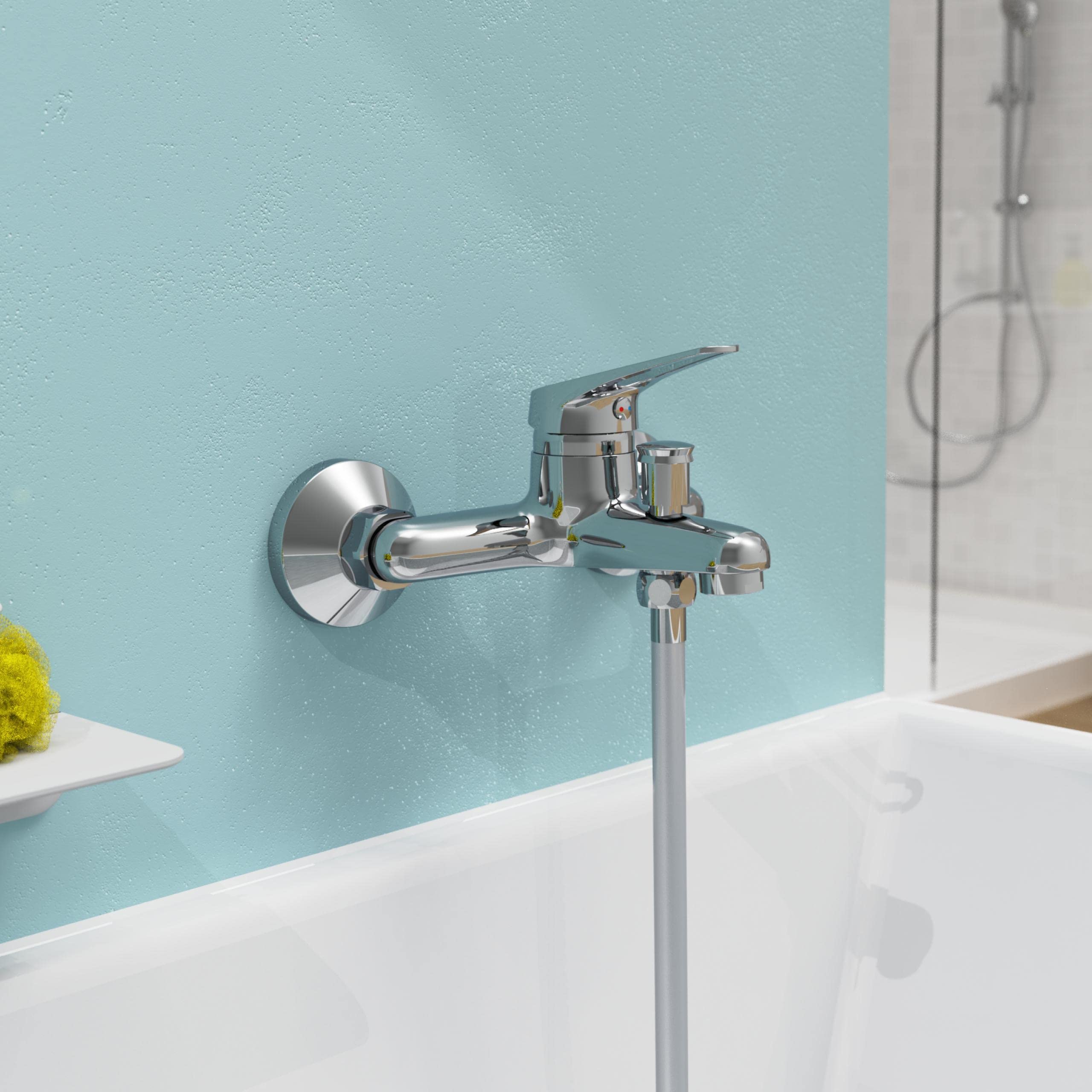 EISL Speed, Rubinetto Vasca da Bagno, Miscelatore Vasca da Bagno, Cromato, Bronzo, Argento