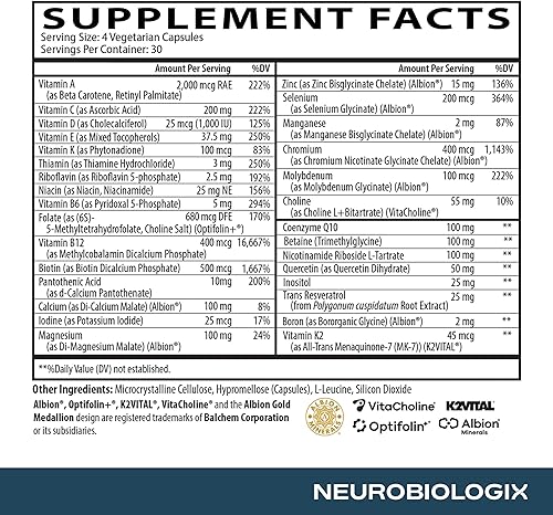 Miniatura 4 de Longevity Multi  Multivitamínico integral sin hierro con más de 40 nutrientes incluyendo NR, CoQ10 y vitaminas B activas  Multivitamínico diario