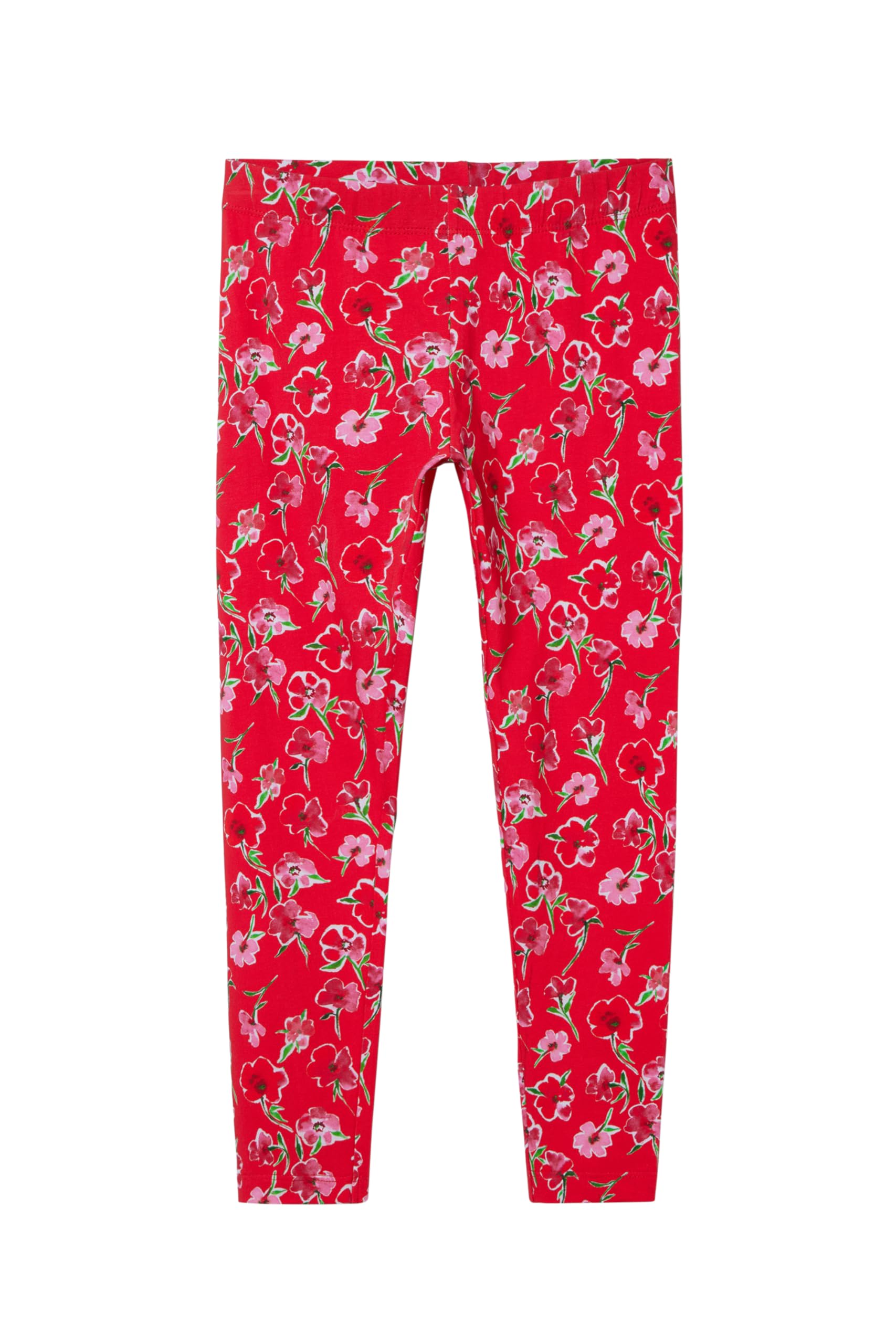 Lange Leggings Blumen - RED - L
