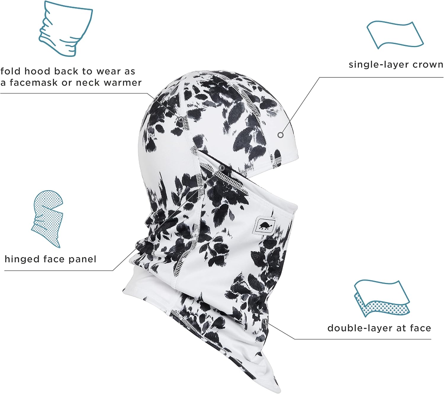 Turtle Fur Quantum Comfort Shell Hinged Hood Performance Balaclava : Turtle Fur: Clothing, Shoes & Jewelry
