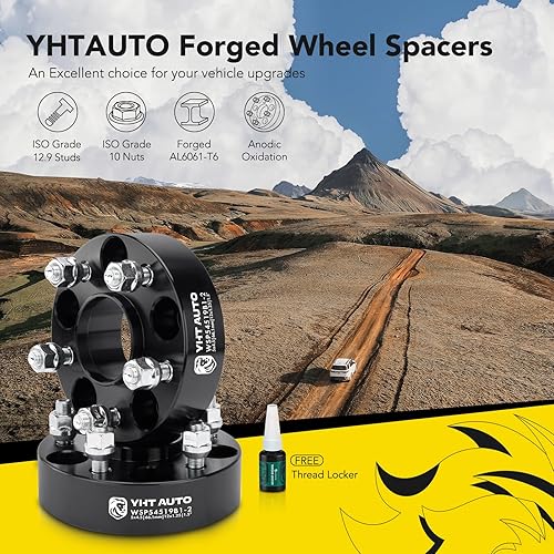 Miniatura 3 de YHTAUTO Espaciadores de rueda centrados en cubo de 5 x 4.5 pulgadas de 1.5 pulgadas, se adapta a modelos Nissan e Infiniti, Altima, Sentra, Quest,