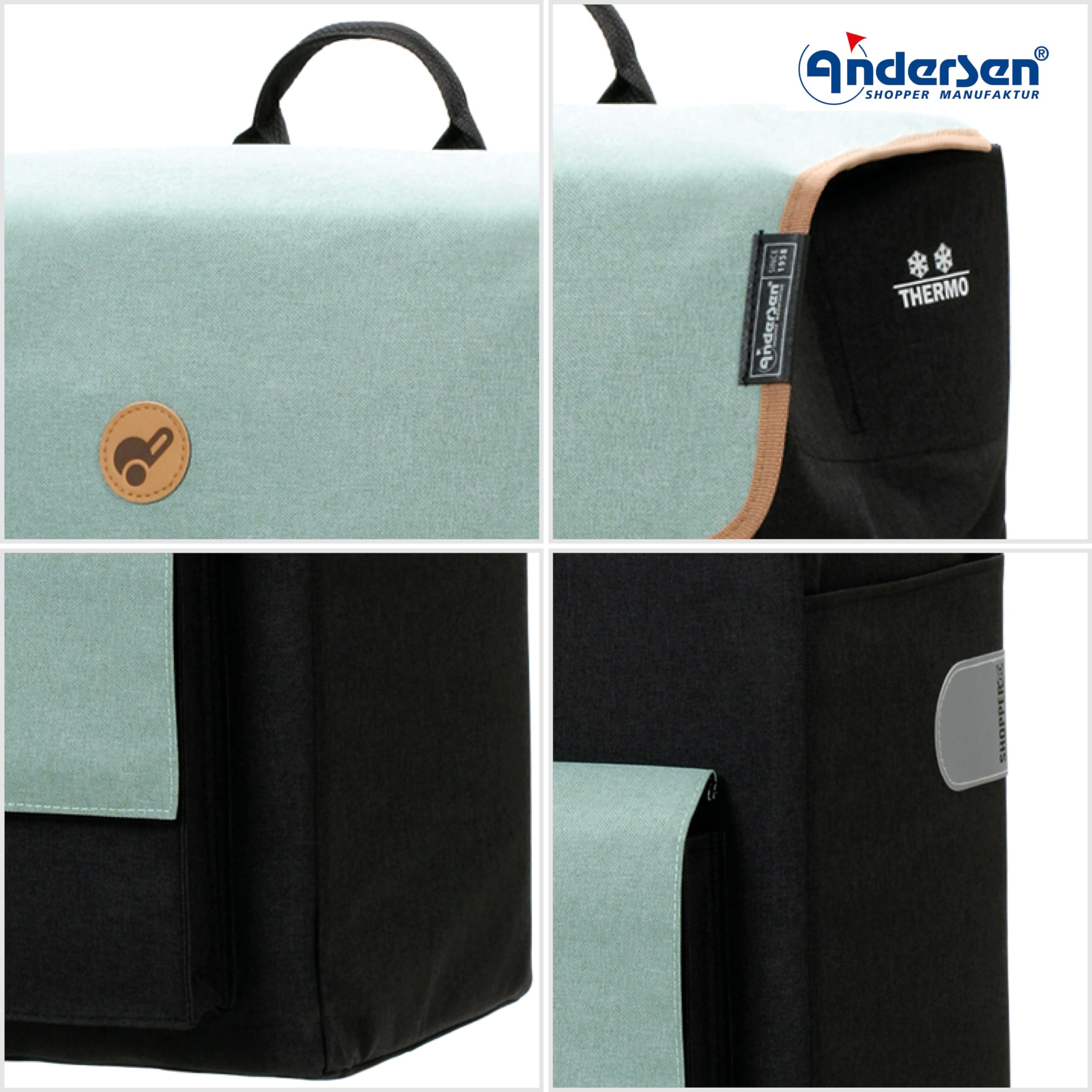 Andersen Einkaufstrolley - klappbar - 56 Liter - Treppensteiger
