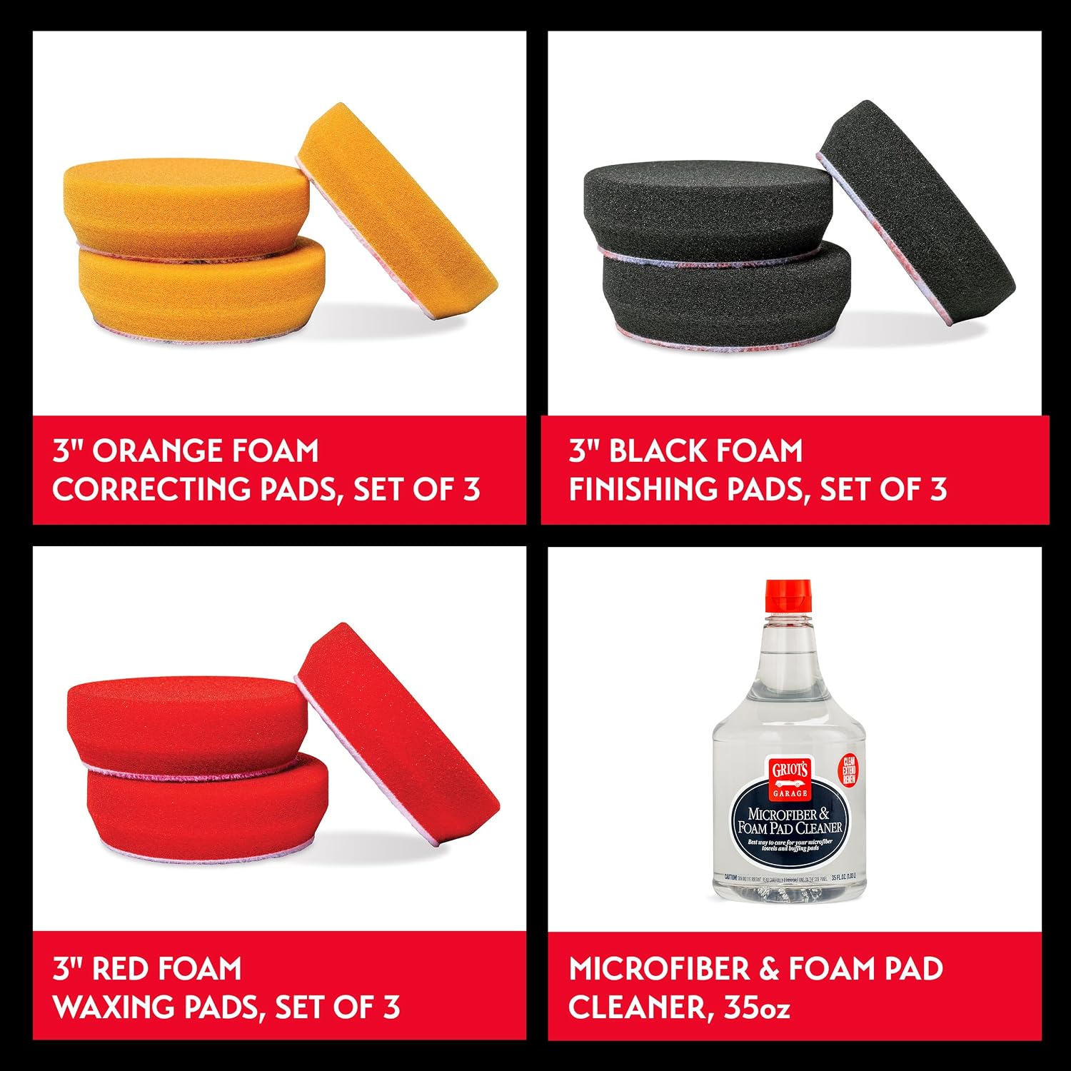 Griot's Garage G8 Orbital Polisher for Car Polishing and Detailing, Pad Accessory Kit, 11640