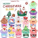 Advent Calendar 2025-24 Days of Slime and Charms Kit - Christmas Countdown Calendars Gifts for Girls Boys Kids Teens Toddlers