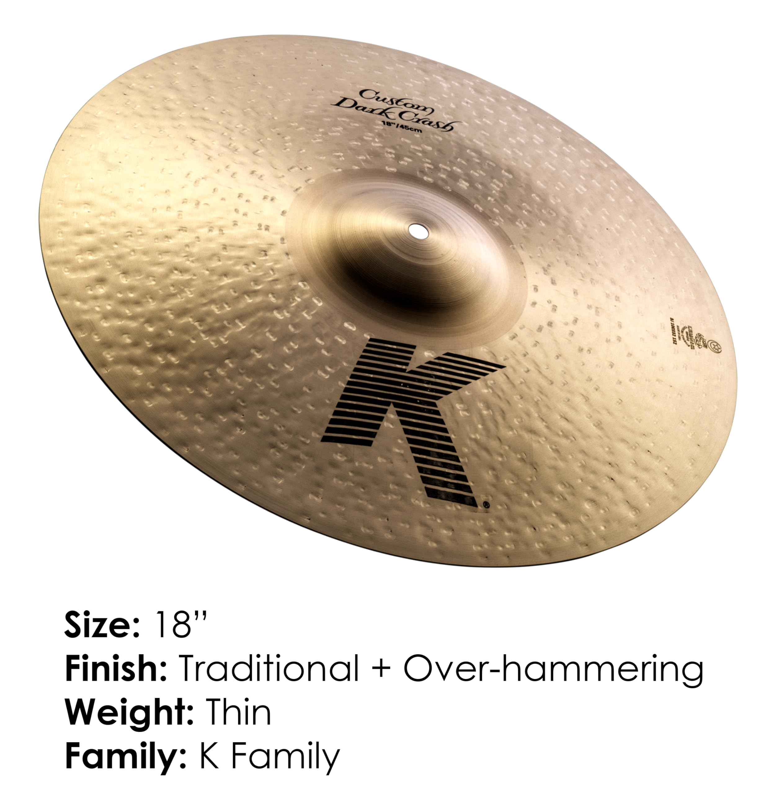 Amazon.co.jp: ジルジャン ダーククラッシュシンバル Kカスタム