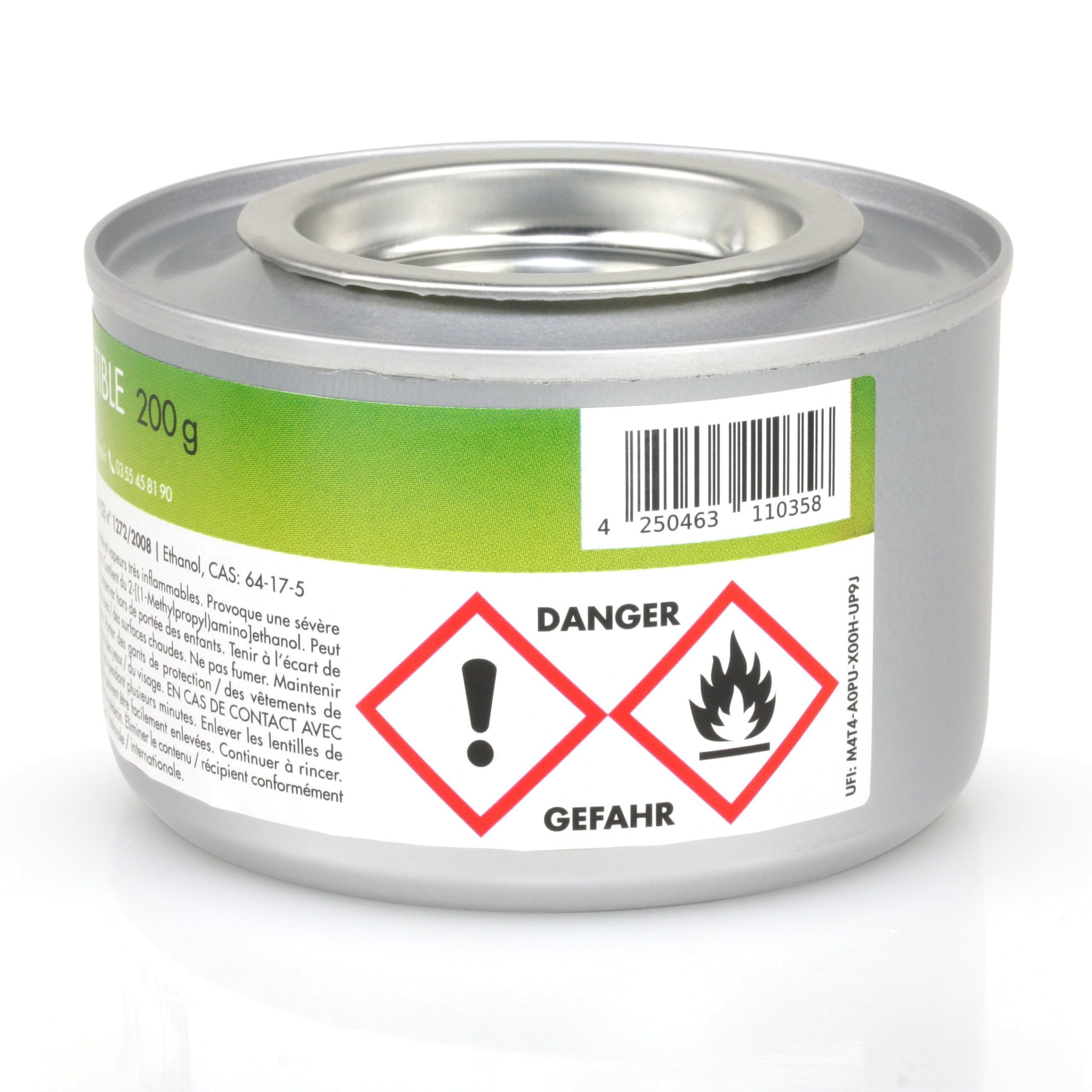 Höfer Chemie Pâtes Combustibles 200 g Lot de 12 – Bioéthanol Réutilisable Durée 2,5 Heures