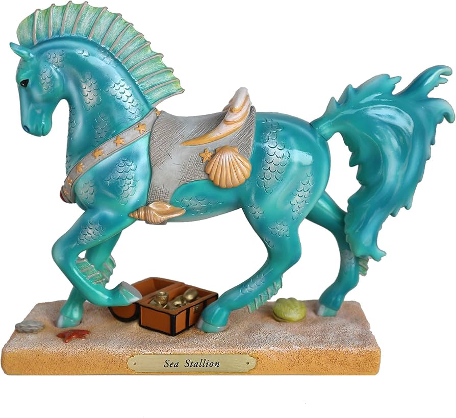 Amazon.com: Enesco Trail of Painted Ponies Sea Stallion Figurine