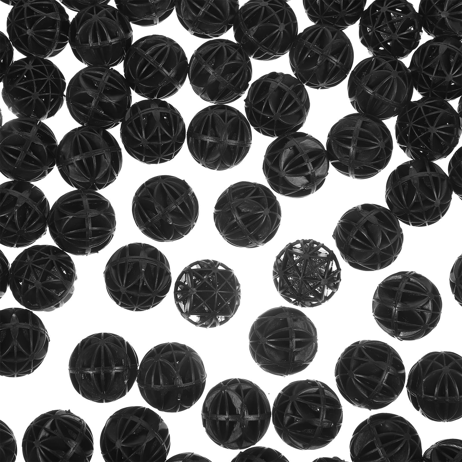 ibasenice 200 Sfere biologiche in plastica per Acquario: 2,5 cm (1 Pollice) per la filtrazione Biologica, Ideali per acquari, laghetti per Koi e filtri a Cartuccia.