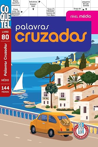 Livro Coquetel Palavras Cruzadas nível médio Ed 80