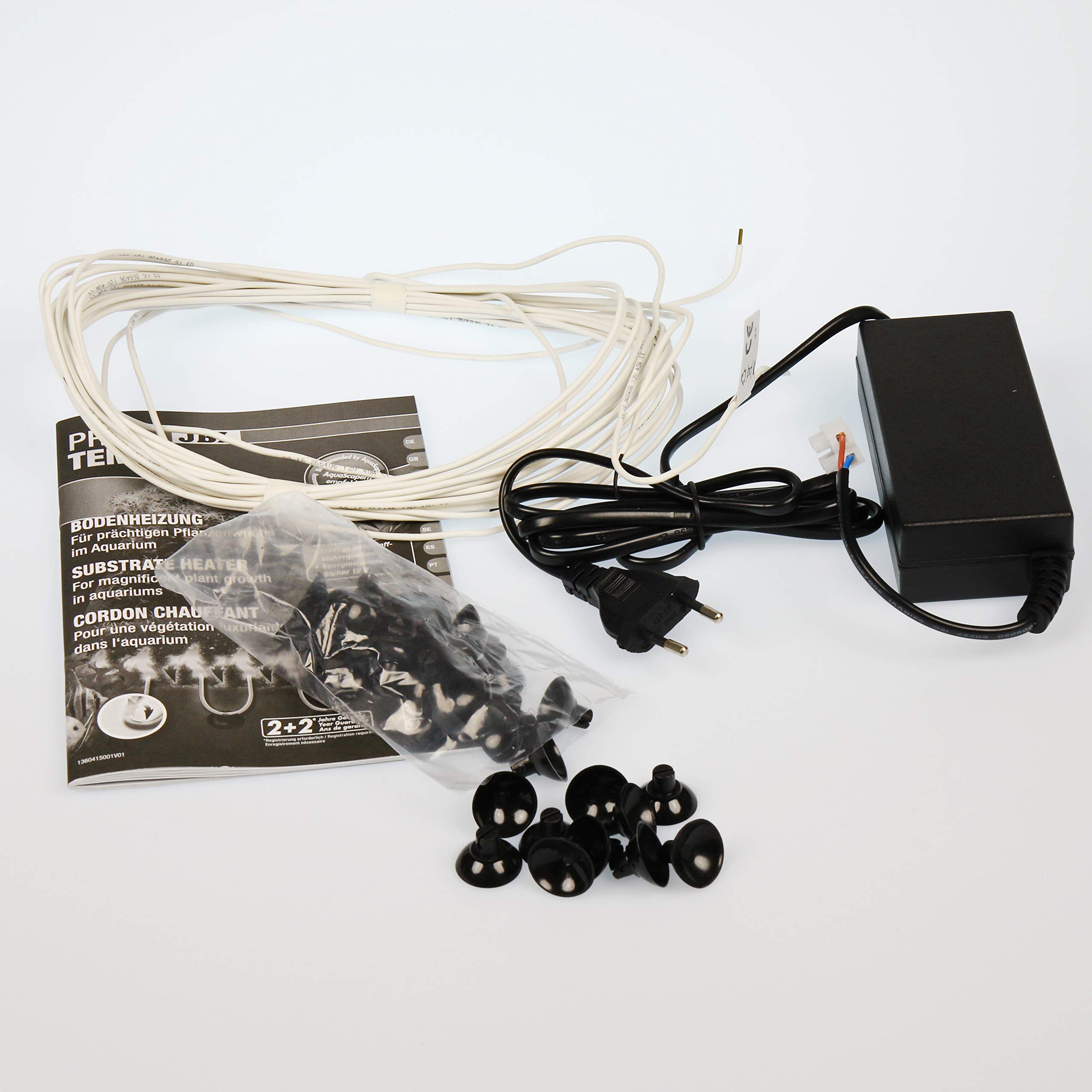 JBL 6041200 JBL ProTemp b40 II, Bodenheizung für Süßwasser-Aquarien, Für Aquarien von 200-400 l, Weiß/Schwarz