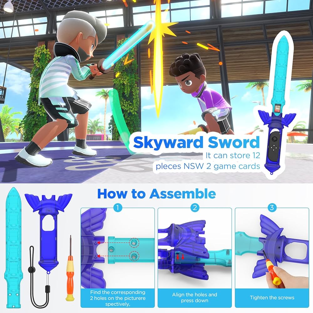 全競技のアクセサリ付！　Nintendo Switch Sports Amazon.com: Numskull Nintendo Switch Sports Pack Mega Bundle