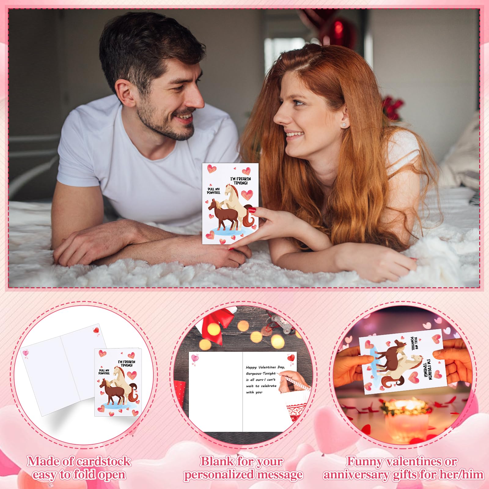 HEALSLA Valentinstagskarte Für Ihn – Freche, Niedliche Karte Für Freund Oder Ehemann, 12,7x17,8 Cm