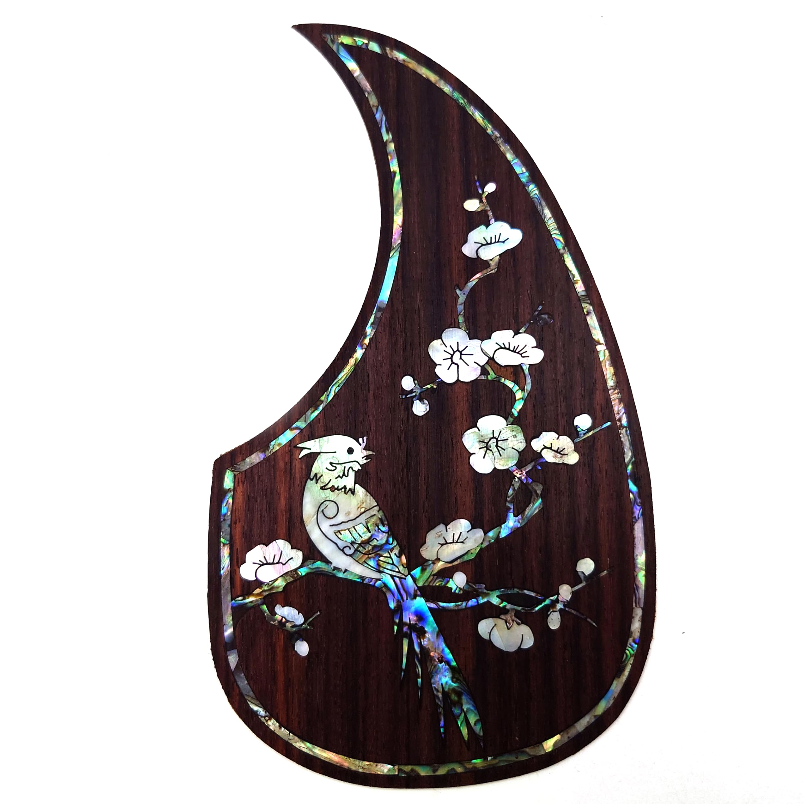 Guitar Pick Guard, Battipenna in abalone in palissandro autoadesivo for Chitarre acustiche folk D-45 Taylor(24)
