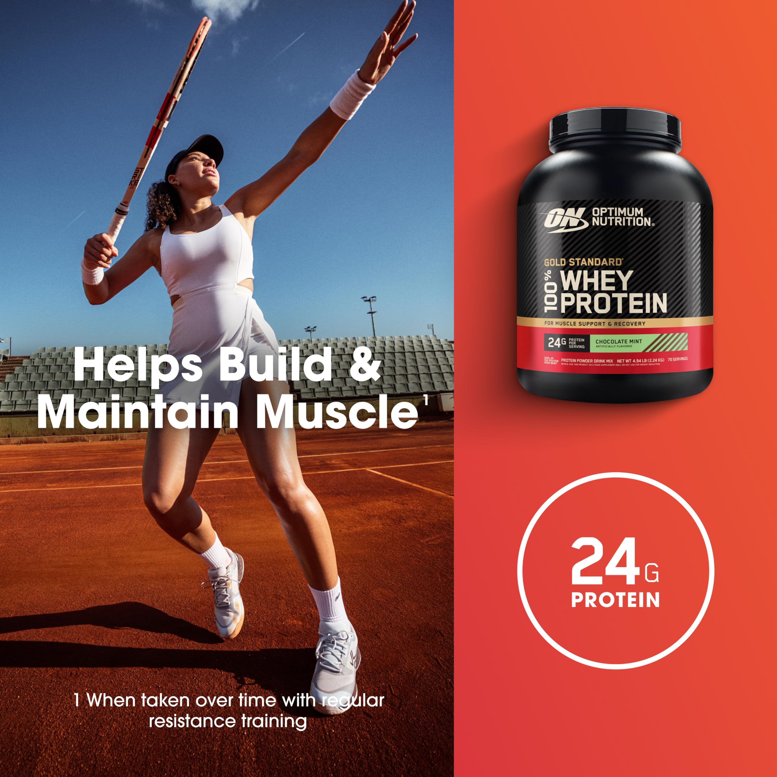 Optimum Nutrition Gold Standard Whey Protein Powder, Chocolate Mint, 5 LB — Amazon image 4