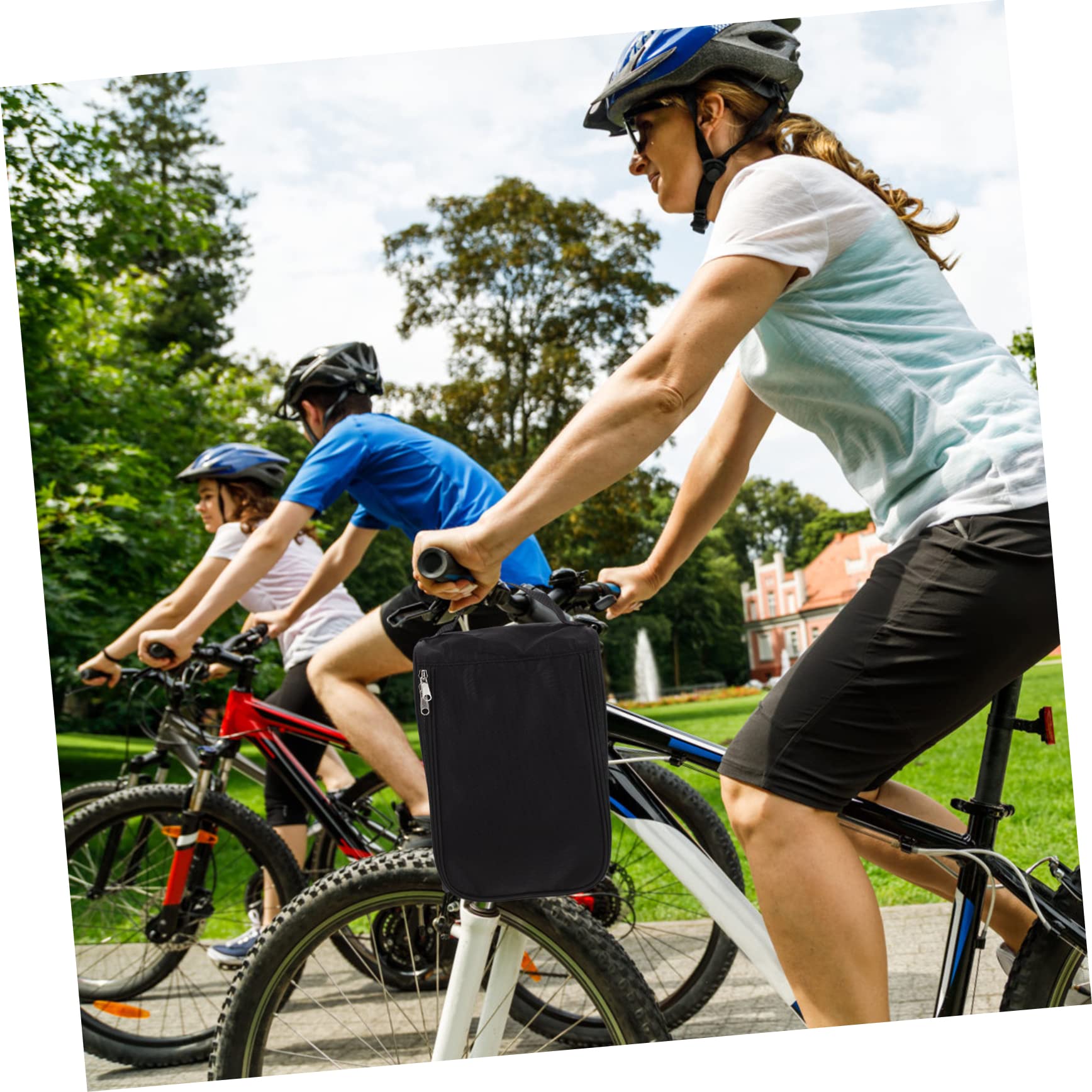 Borsa Porta Scarpe da Golf Nera in Poliestere Riutilizzabile Design Multiuso e Cerniera per Ciclismo e Golf, Custodia Traspirante e Resistente per Viaggi