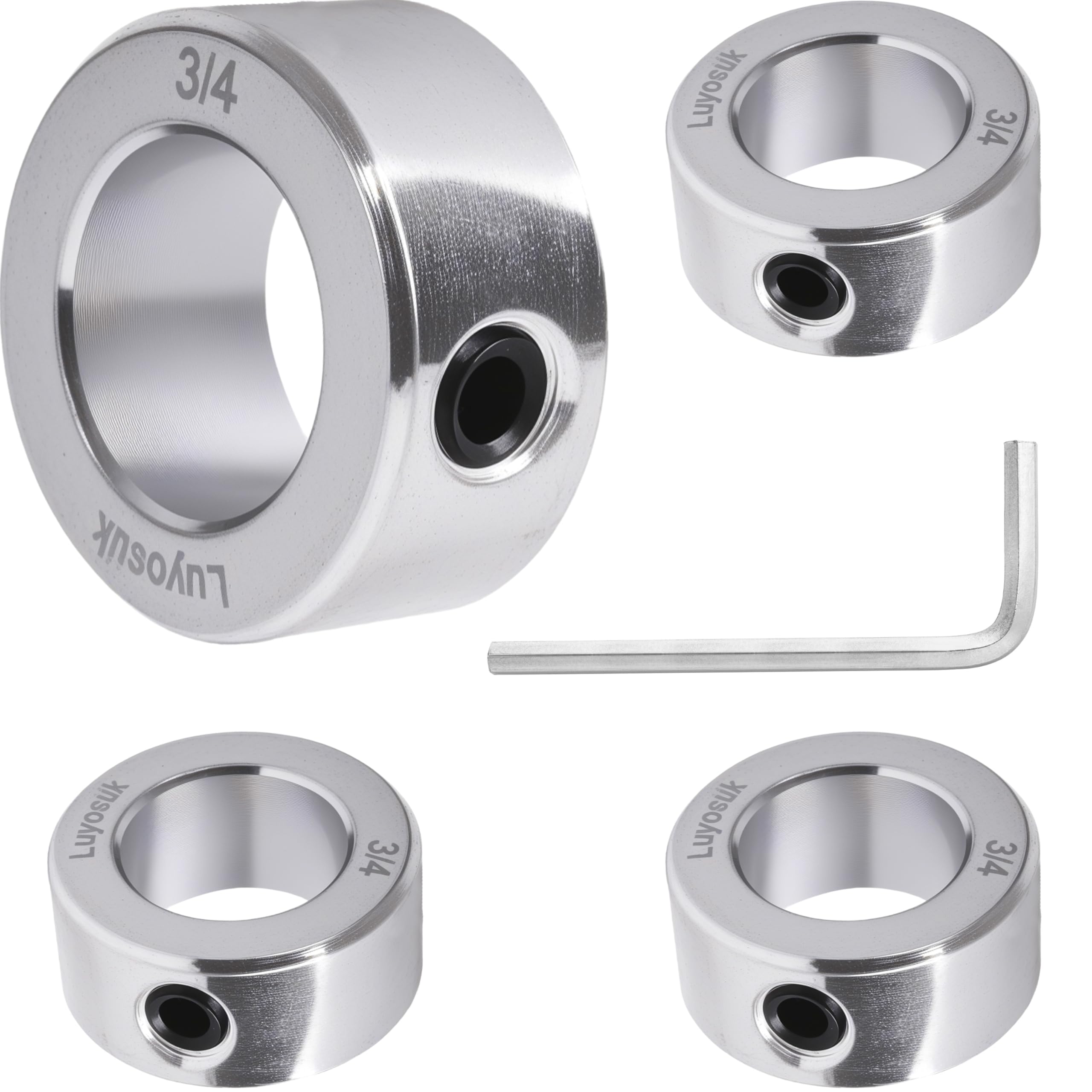 Zinc Plated Shaft Collars - 8 Pack -17 Zinc Plated Shaft Collars - 8 Pack -17