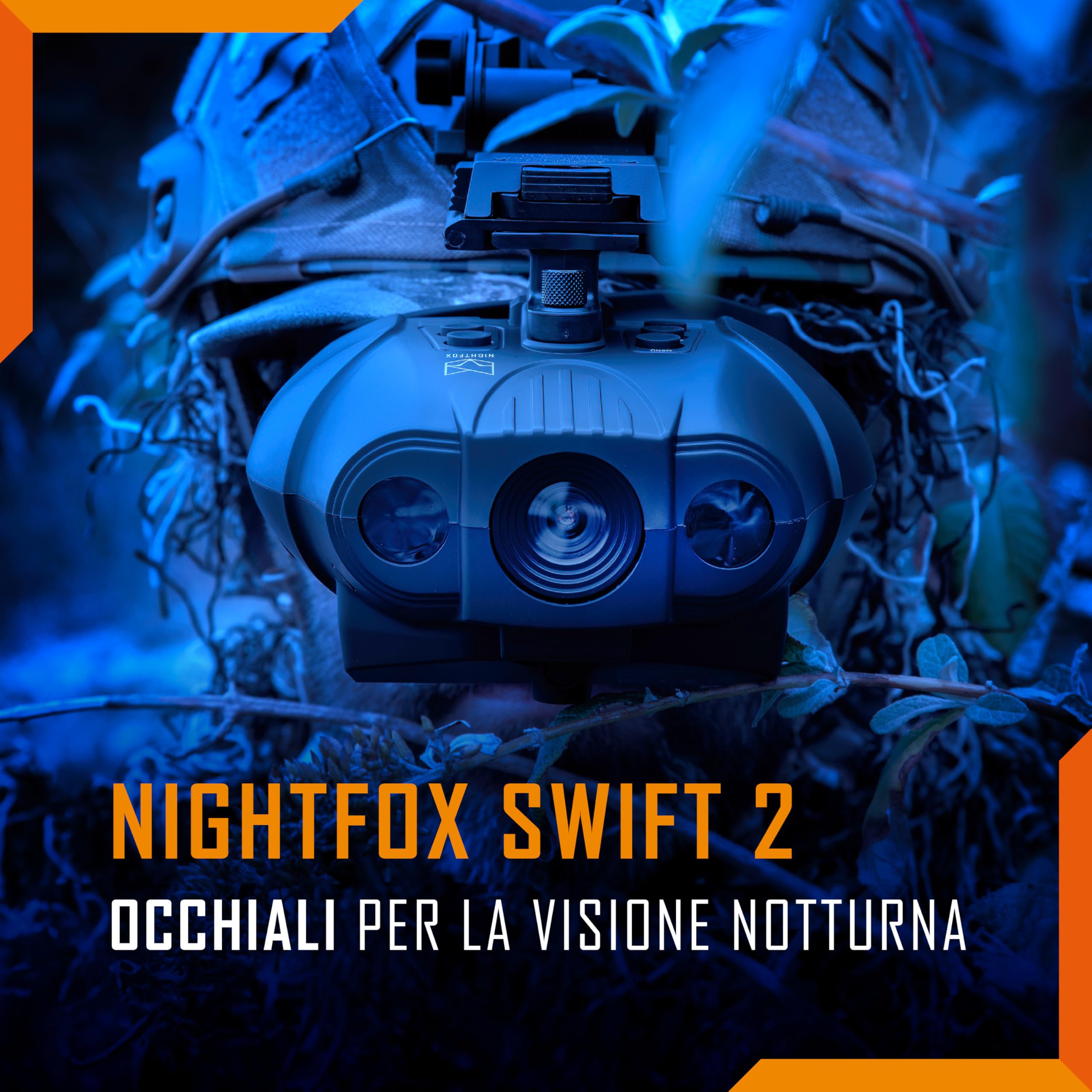 Nightfox Swift 2 Occhiali Visione Notturna | Montaggio sulla Testa | Ingrandimento 1x | 1080P HD | Ricaricabile USB | Binocolo Visione Notturna Digitale a Infrarossi