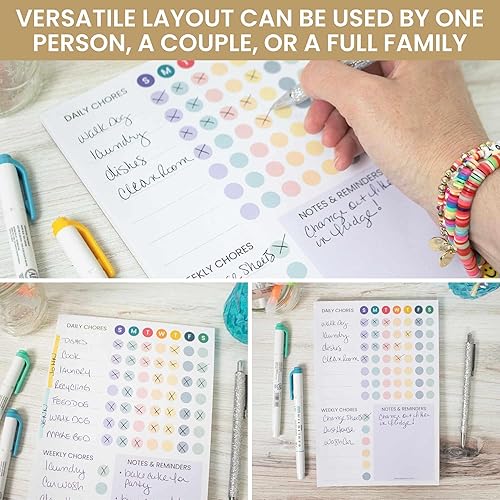 Miniatura 5 de bloom daily planners Bloc magnético de planificación de tareas  Rastreador de hábitos diarios y semanales para adultos, adolescentes, niños
