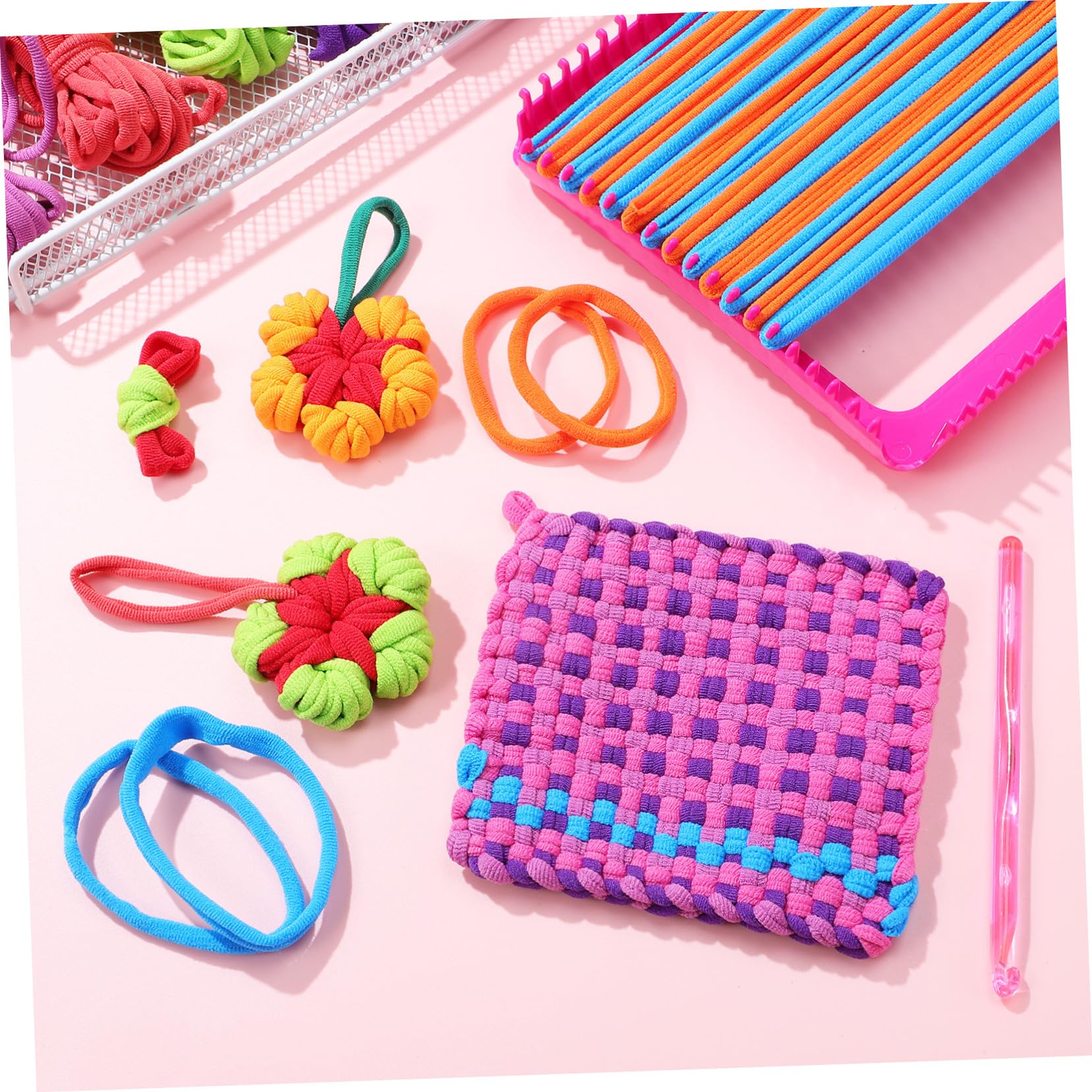 Gatuida Kit De Telar Para Tejer Para Principiantes Incluye Agarraderas Bucles y Repuestos Para Manualidades Niñas