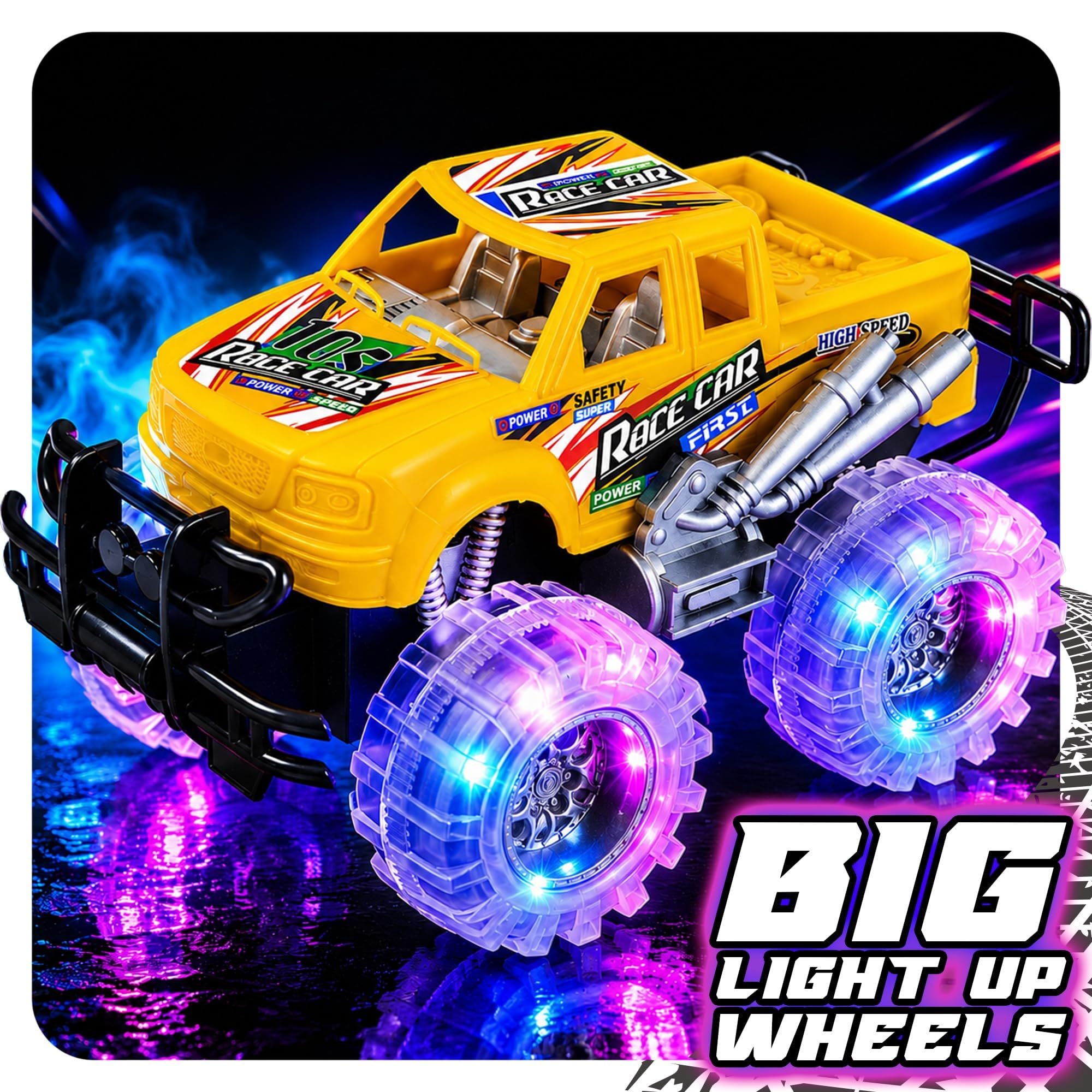ArtCreativity Light Up Monster Truck Toys - Key Features