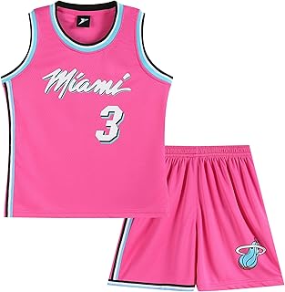 Camiseta de Baloncesto Niños Traje de Ropa Deportiva, Juego de Camiseta sin Mangas y Pantalones para Pequeños, 1 Top + 1 Pantalón