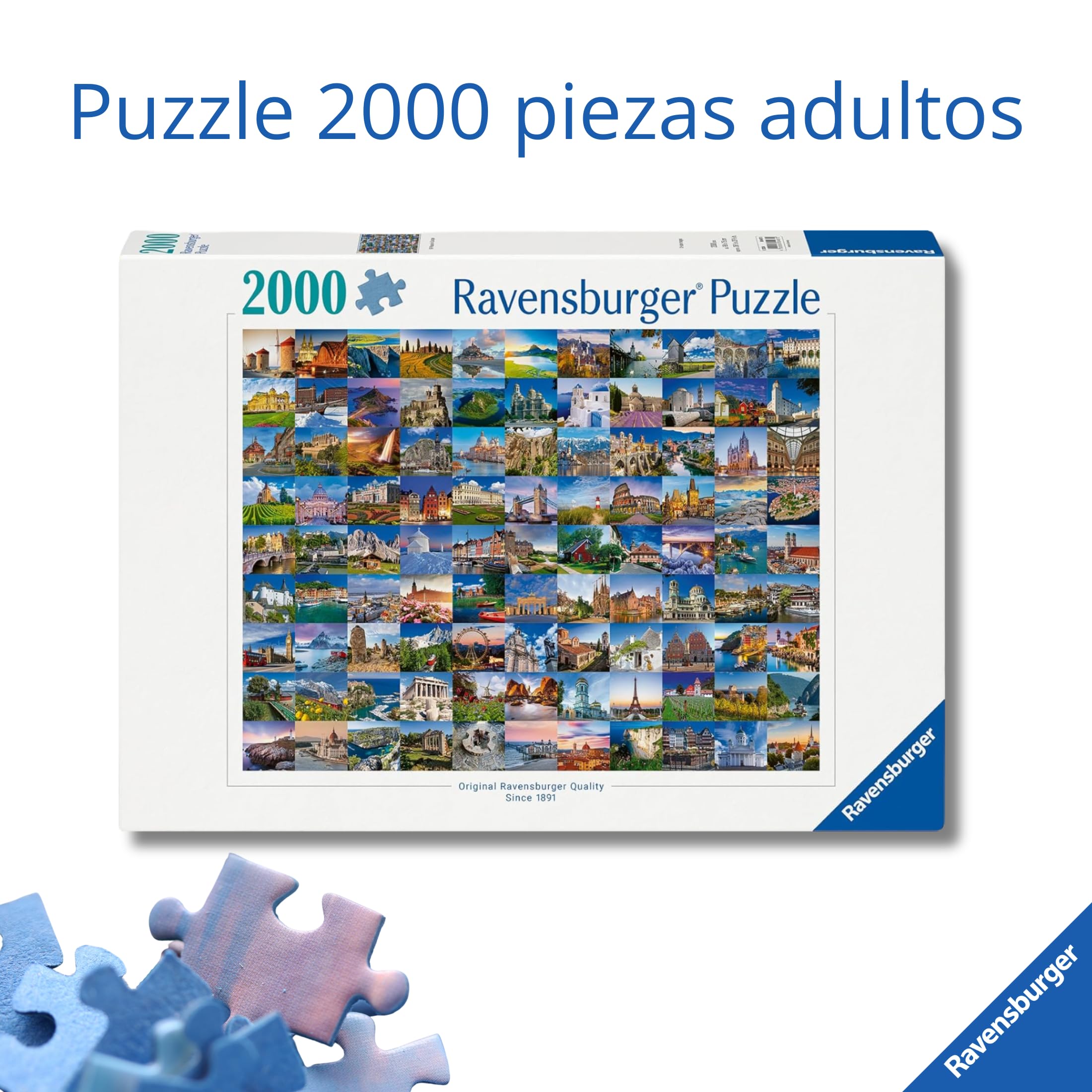 Ravensburger - Puzzle Pisa Y Los Montes Pisanos | Puzzle 2000 Piezas | Rompecabezas Adultos Y Niños De 14 Años O Más | Regalos para Niños Y Adultos | 2000 Piezas Y Mide 98x75cm