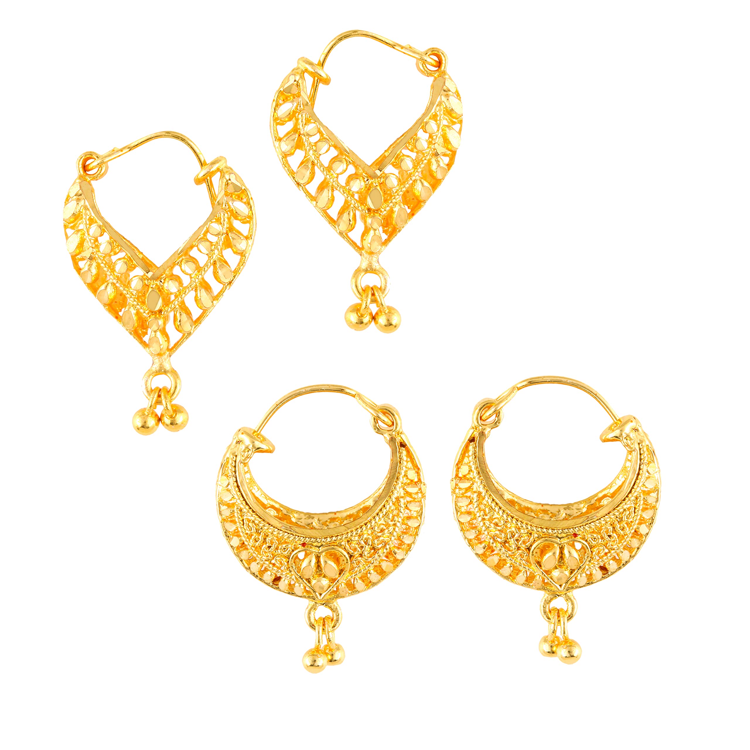 MEENAZ Traditional Temple 1 One Gram Gold 18k Copper Brass Ruby Meenakari South Indian Screw Back Studs Earrings Combo Set Pack Tops Stud For Women girls Latest -Ear rings combo-M120 (B0B8F1QRYD) Amazon Price History, Amazon Price Tracker