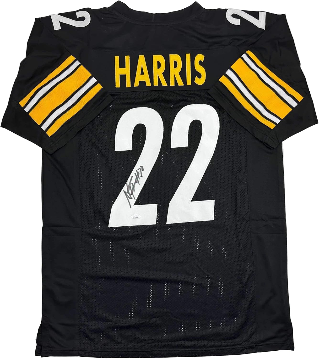 Autographed/Signed Najee Harris Pittsburgh Black Football Jersey JSA COA
