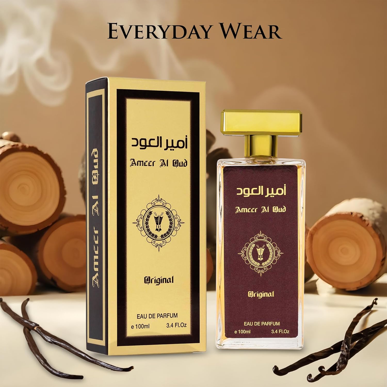 Ameer Al Oud for Men & Women - Wood, Oriental Earthy Fragrance - Top Notes of Agarwood, Vanilla & Sweet Sugar - Base Scents of Sandalwood & Herbal - Free of Paraben - Elegant 100ml Bottle - Image 4