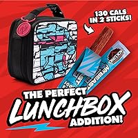 Vista 6 de Jack Link’s x MrBeast Mini Palitos de Ternera Sin Azúcar – 6g de Proteína por 2 Palitos de Carne Envueltos Individualmente, Hechos con 100% Ternera