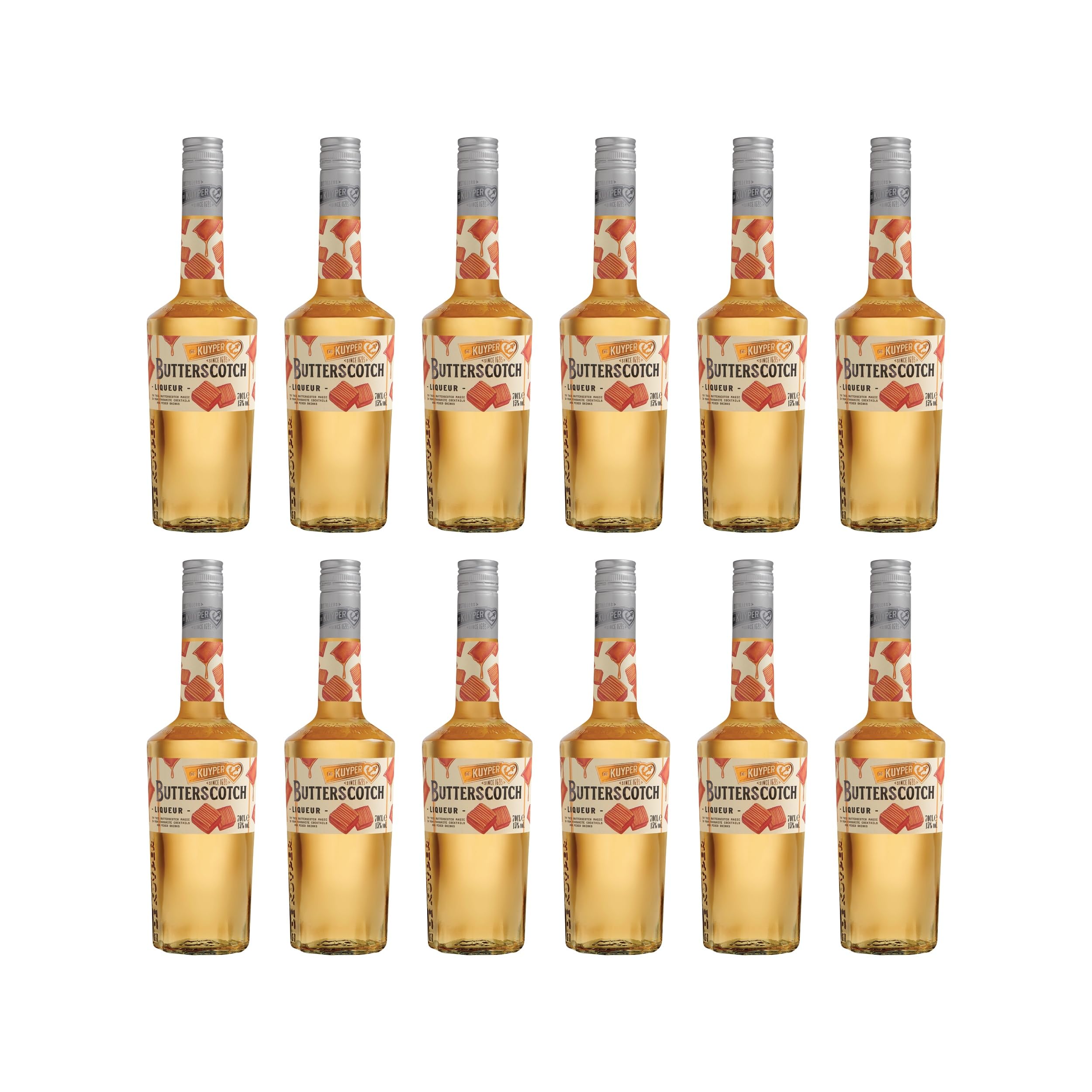 De Kuyper Butterscotch Liköre süss Niederlande inkl. FeinWert E-Book (12 x 0.7 l)