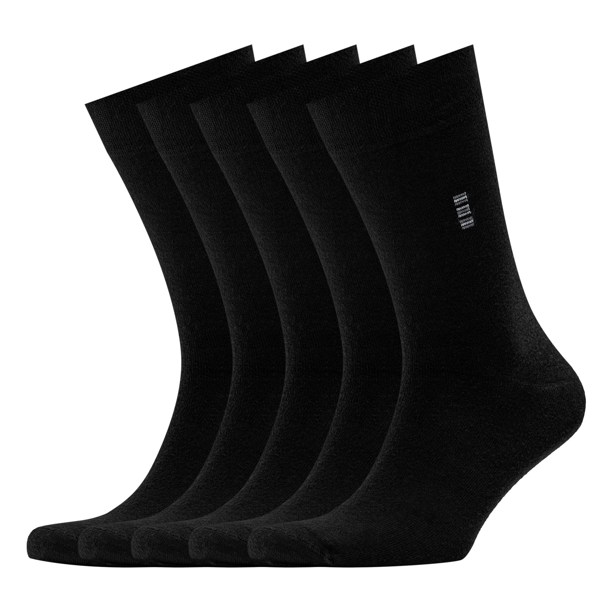 VRD Mens Dress Socks Bamboo Rayon 5-Pack Crew Socks Mid-Calf Length Fits Shoe Size 8-13 Gift Box