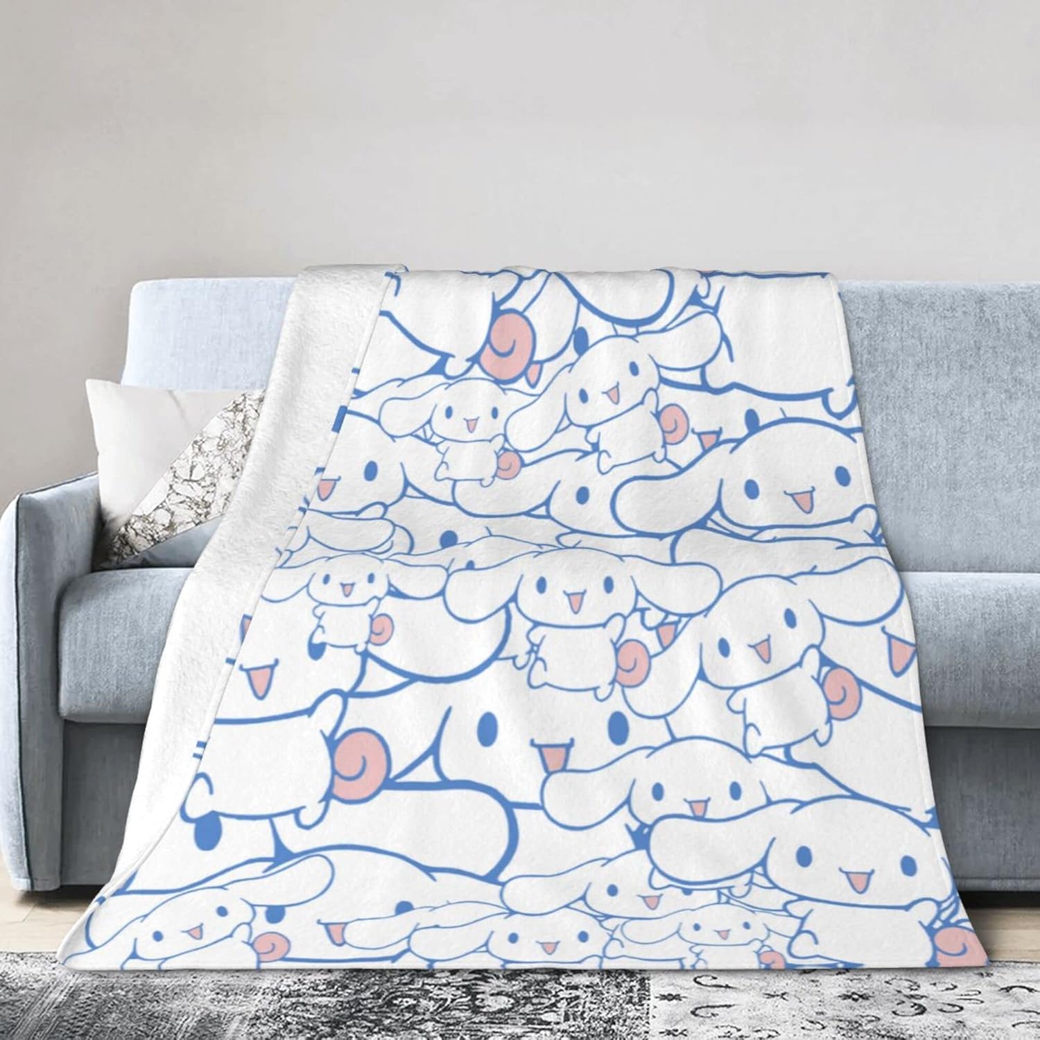 EVESKY Kawaii Blanket Cute Anime Throw Blankets for Girls