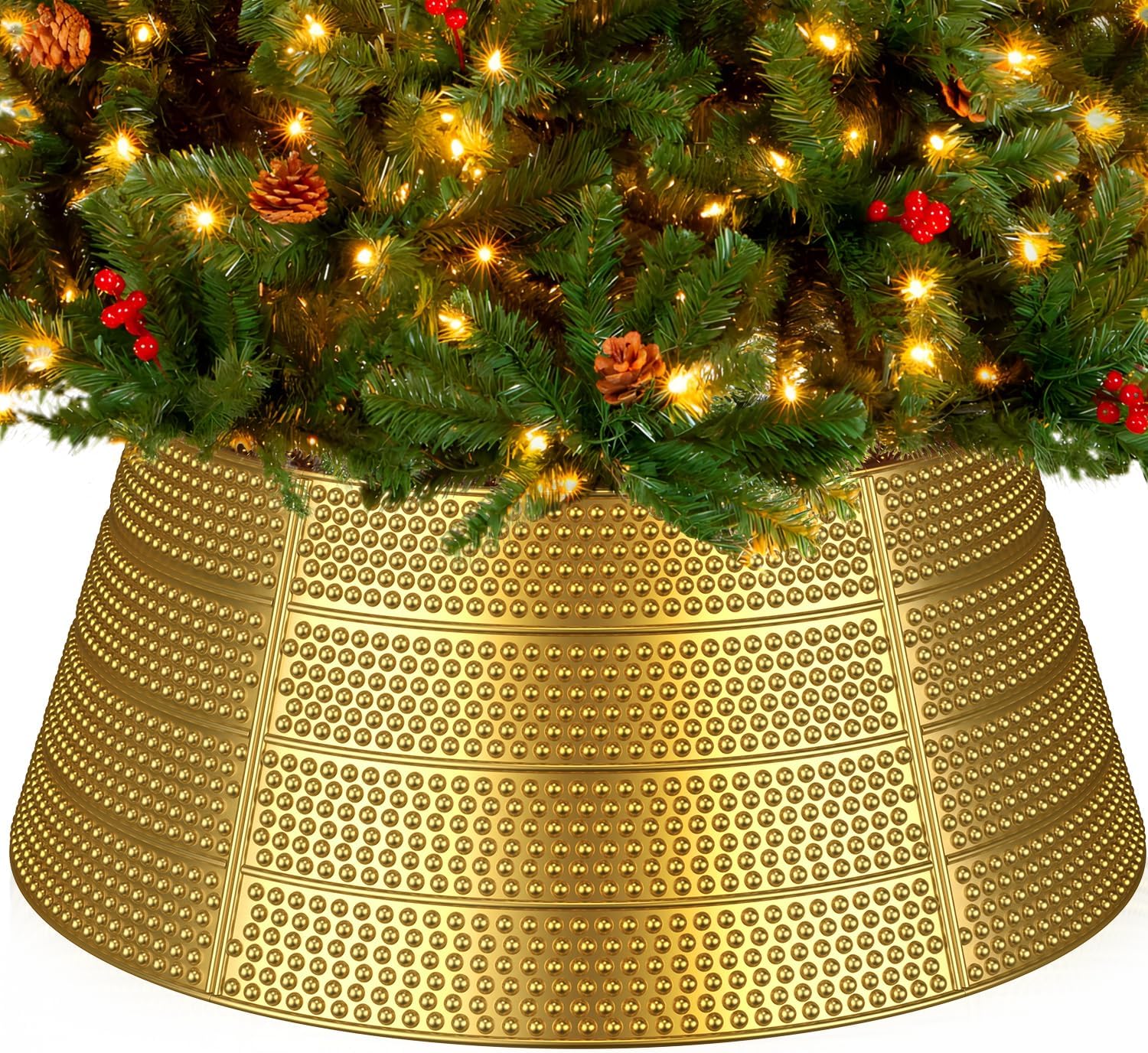 LOISVI 5 Panel Christmas Tree Collar
