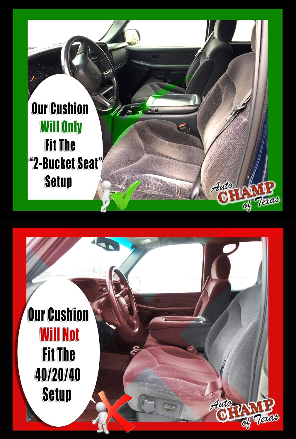 Compatible with 2000-2002 GMC Yukon SLT SLE – Driver Side Bottom Seat Foam Cushion 50/50