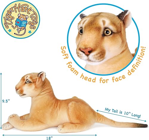 Miniatura 2 de Monique The Mountain Lion - Peluche de 18 pulgadas (medida de cola no incluida)