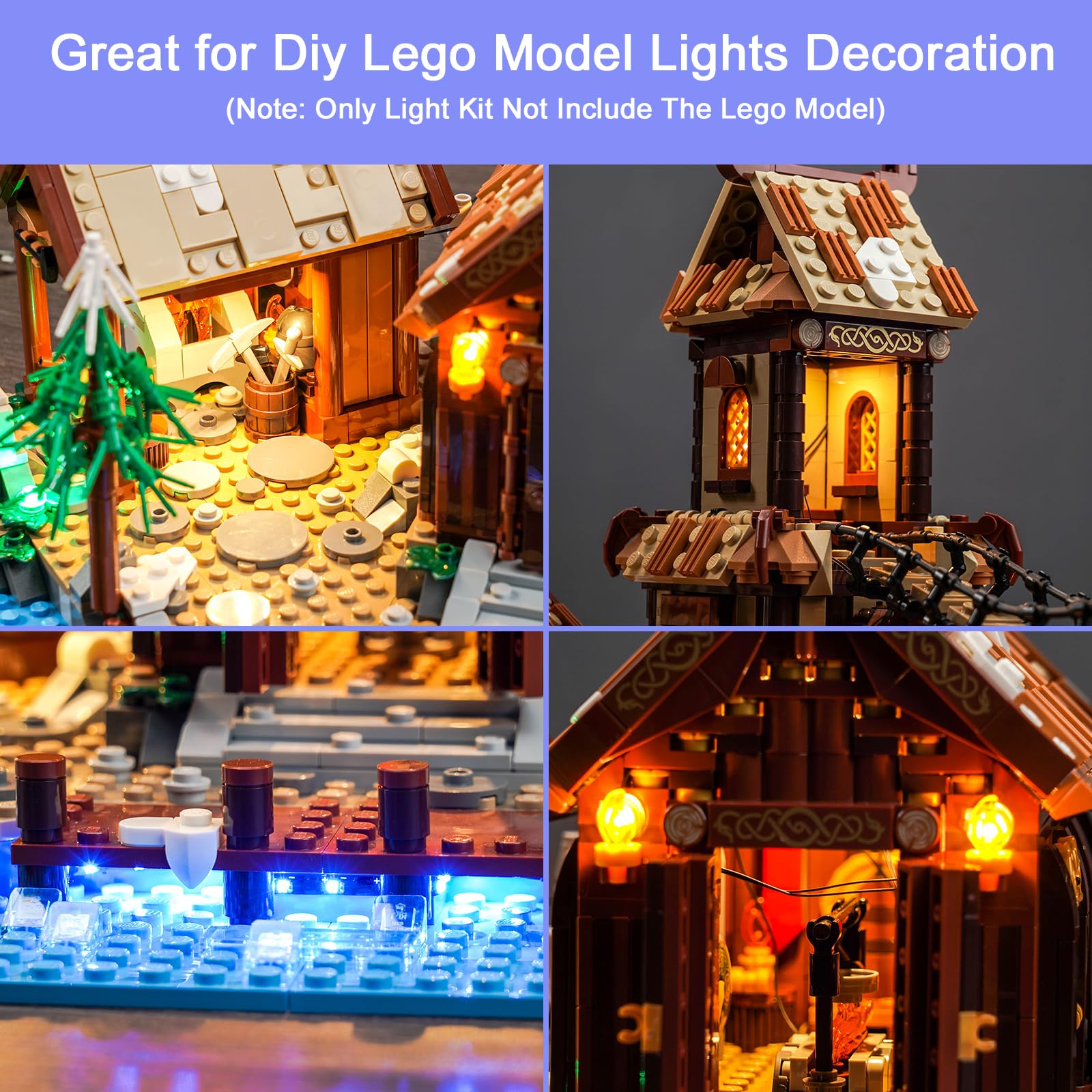 Amazon.com: Hilighting Upgraded Led Light Kit for Lego Viking