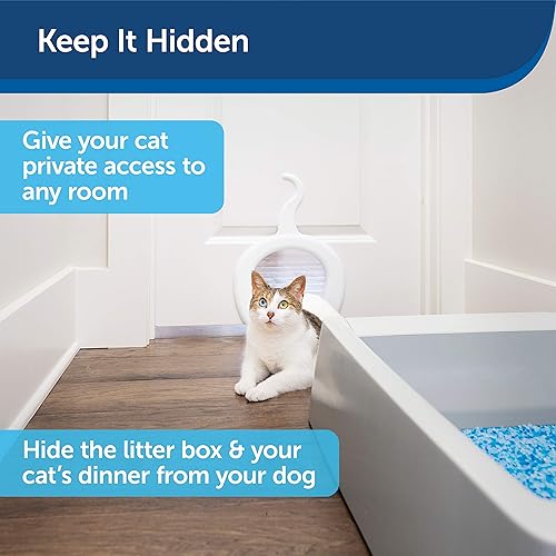 Miniatura 3 de PetSafe Puerta interior para gatos que nunca se oxida  Para puertas interiores  Añade privacidad, mantiene a los perros fuera del espacio del gato,